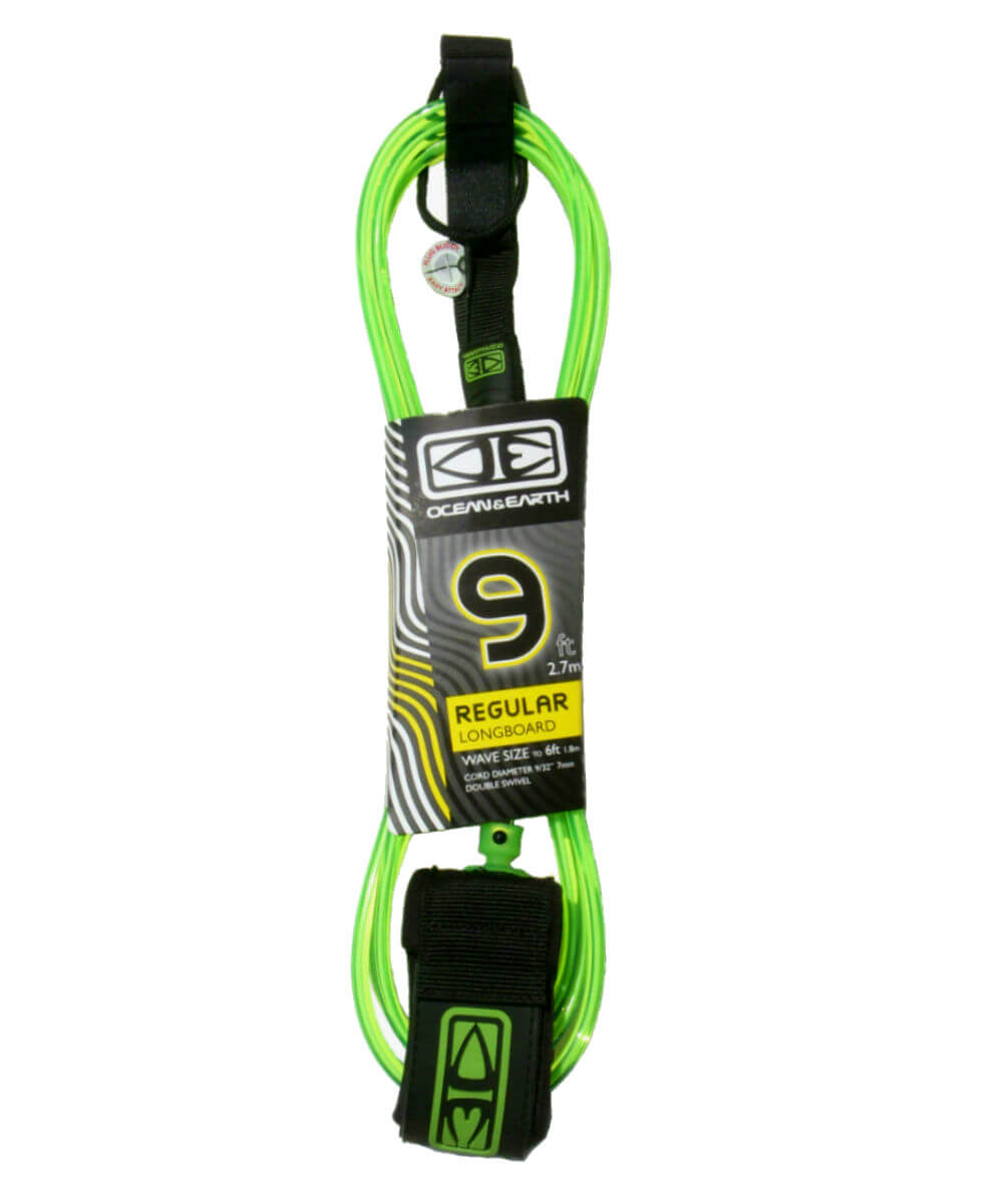 Ocean and Earth Regular Surfboard Leash 9ft Ankle NEW